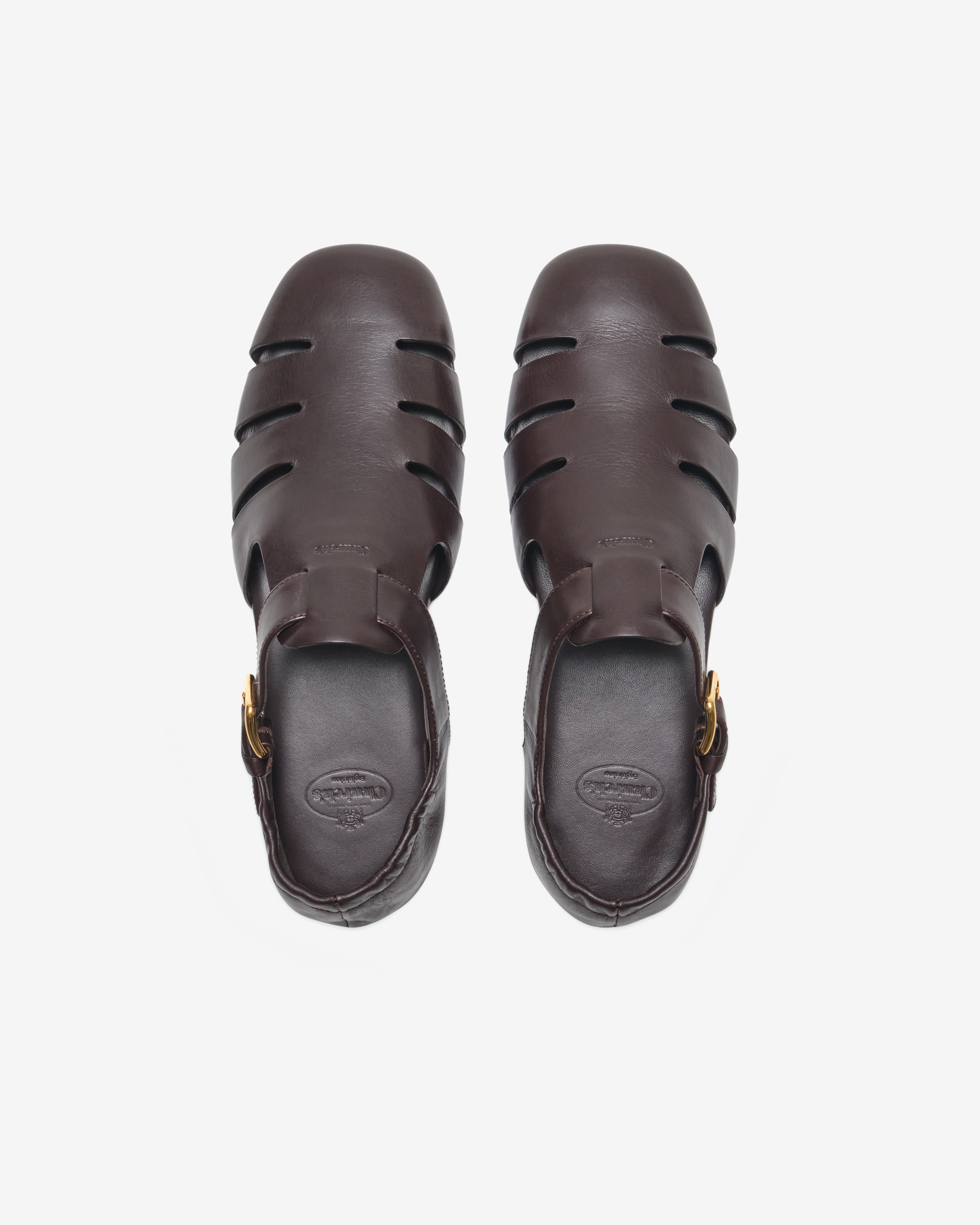 Church's: Women's Leather Sandals (Ebony) | DSMNY E-SHOP