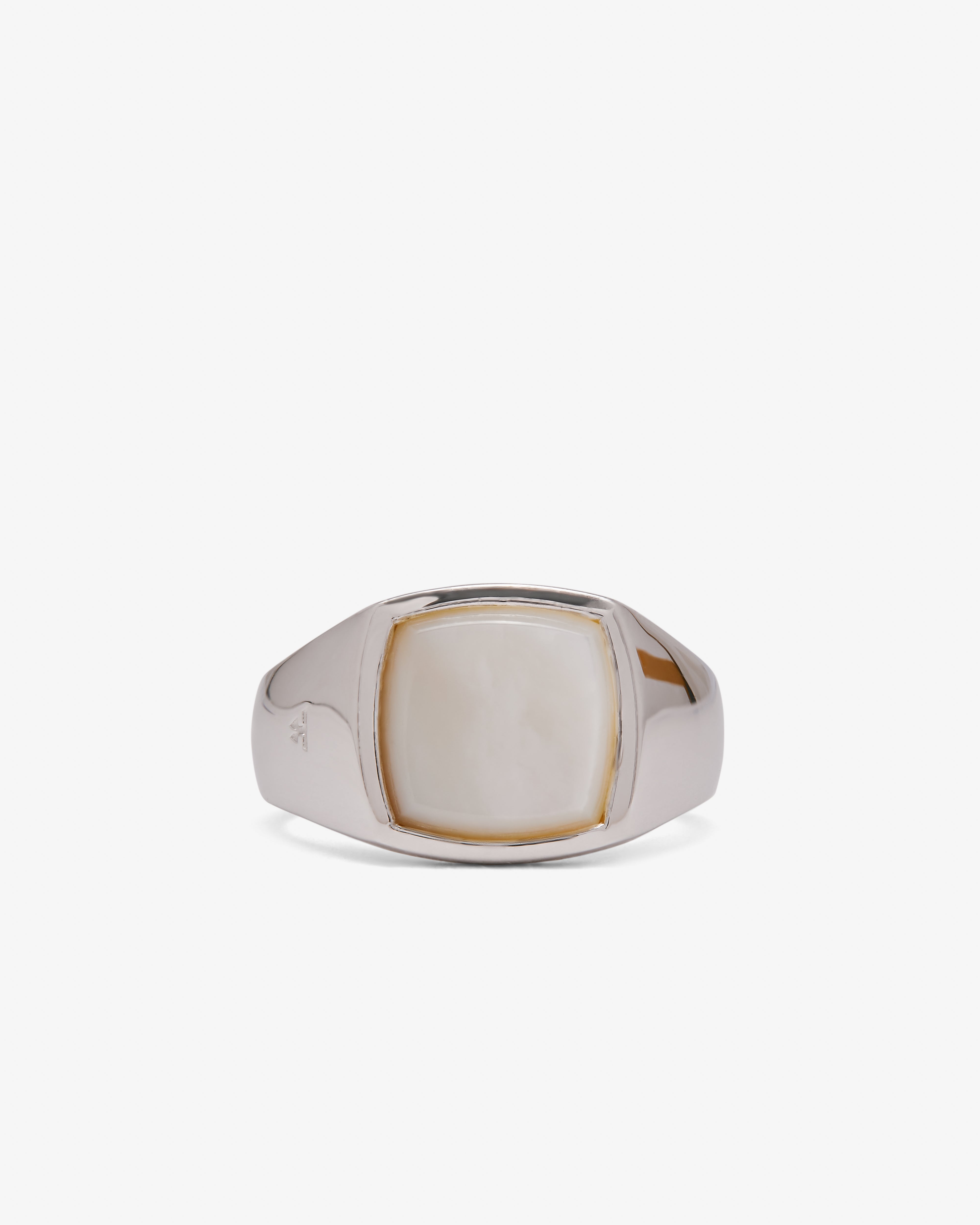 Tom Wood: Kay Ring White Mother of Pearl (Sterling Silver) | DSMNY