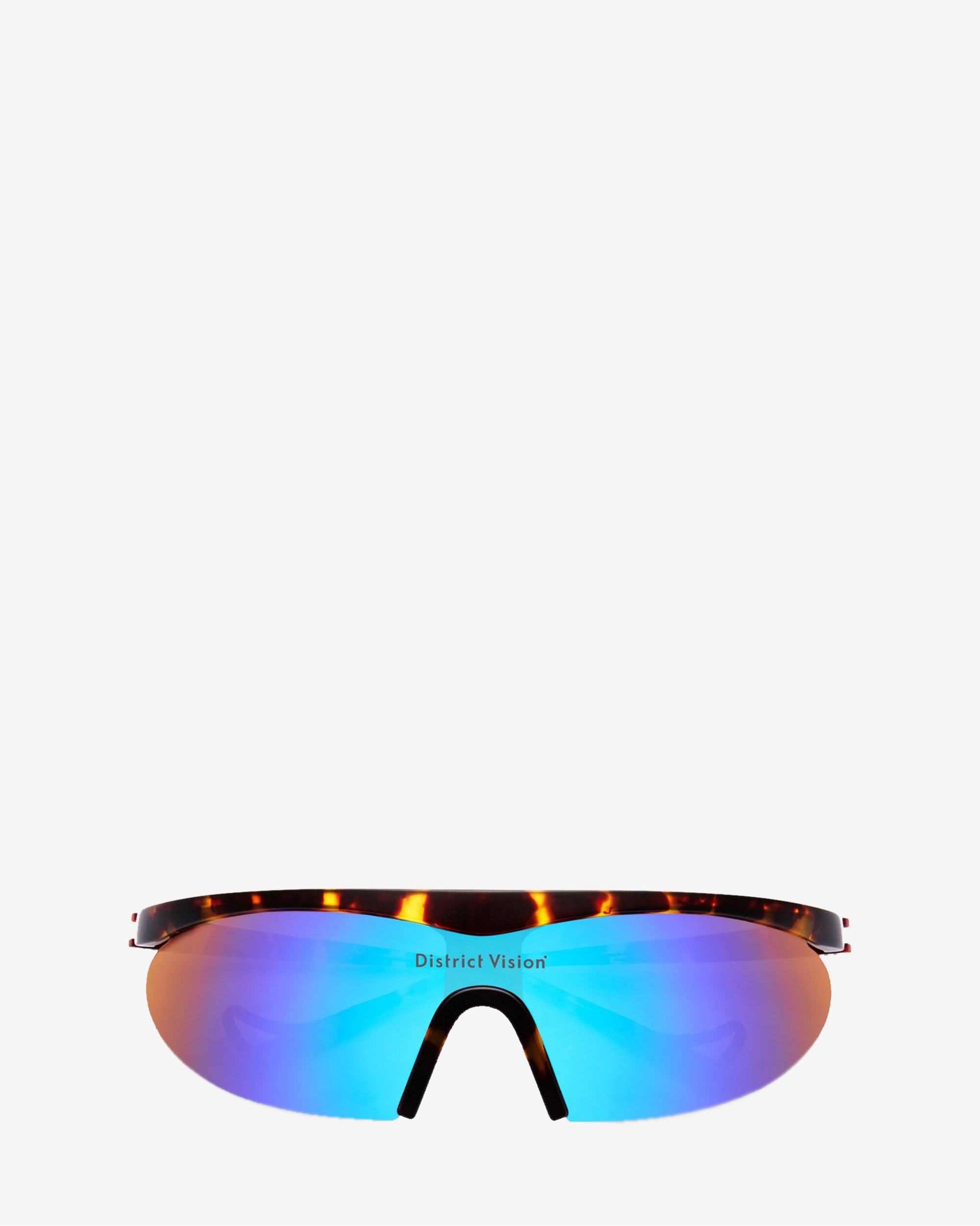 District Vision - Koharu Eclipse Sunglasses - (Tortoise/D+ Blue Mirror) view 1, Click to Zoom in