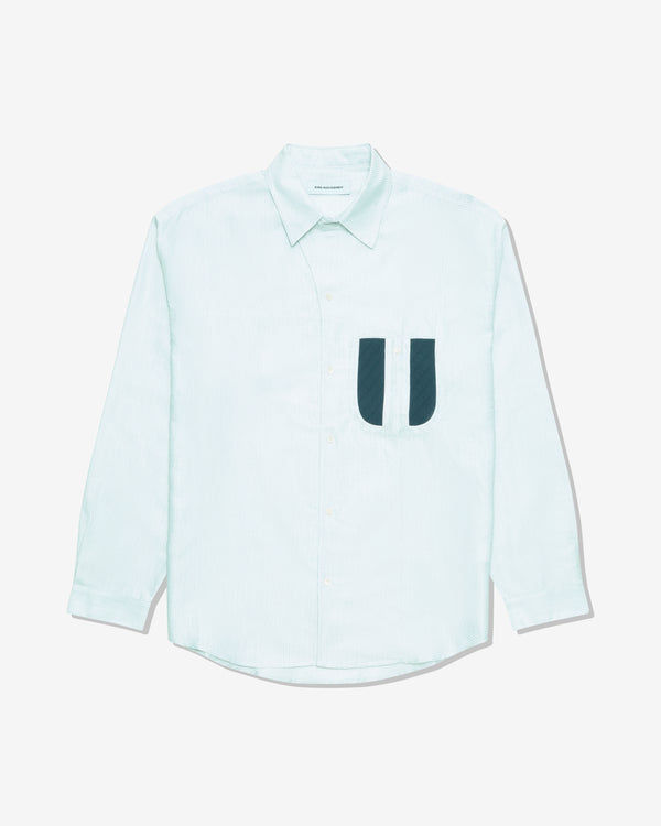 Kiko Kostadinov - Men's Veca Panelled Shirt - (White/Navy)