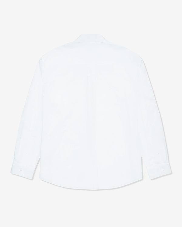 Simone Rocha - Men's Embellished Classic Concealed Button Shirt - (White/Pearl)