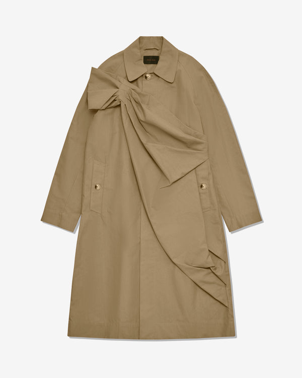 Simone Rocha - Men's Gathered Flower Sash Trench - (Khaki)