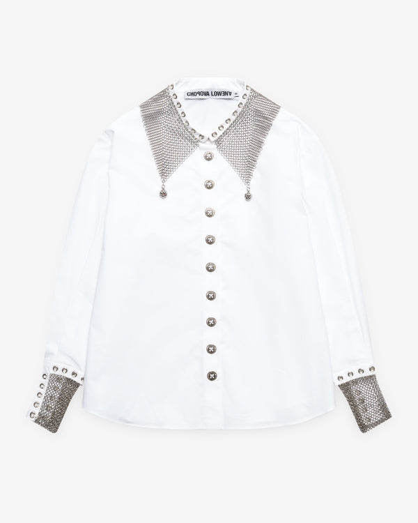 Chopova Lowena - Women's Titan Chainmail Long Sleeve Shirt - (White)