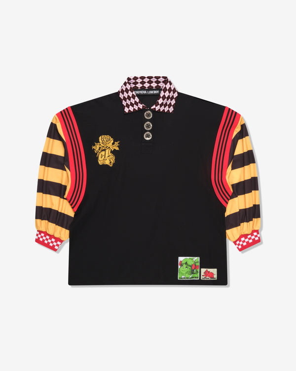 Chopova Lowena - Women's Polo Top - (Black/Multi)