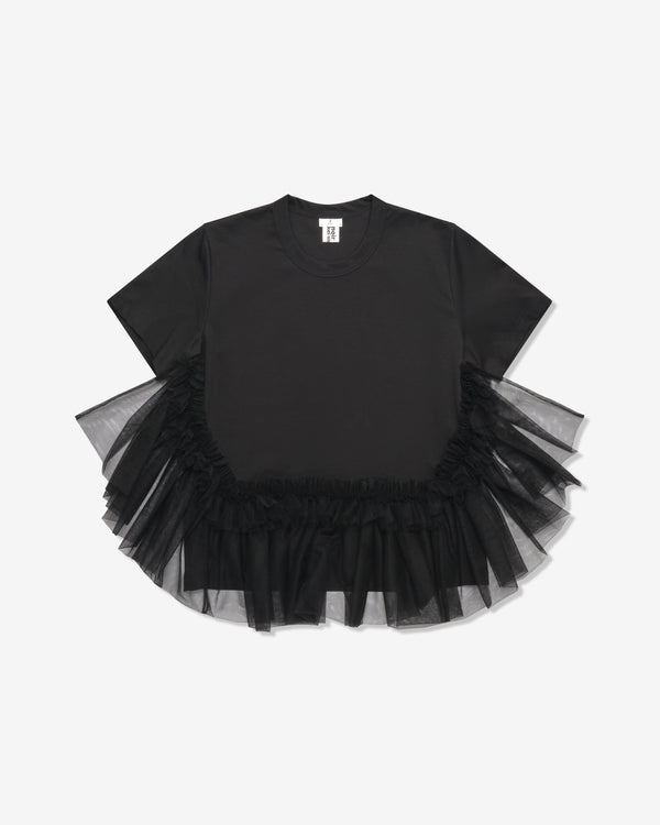 Noir Kei Ninomiya - Women's Tulle-Detail T-Shirt - (Black)