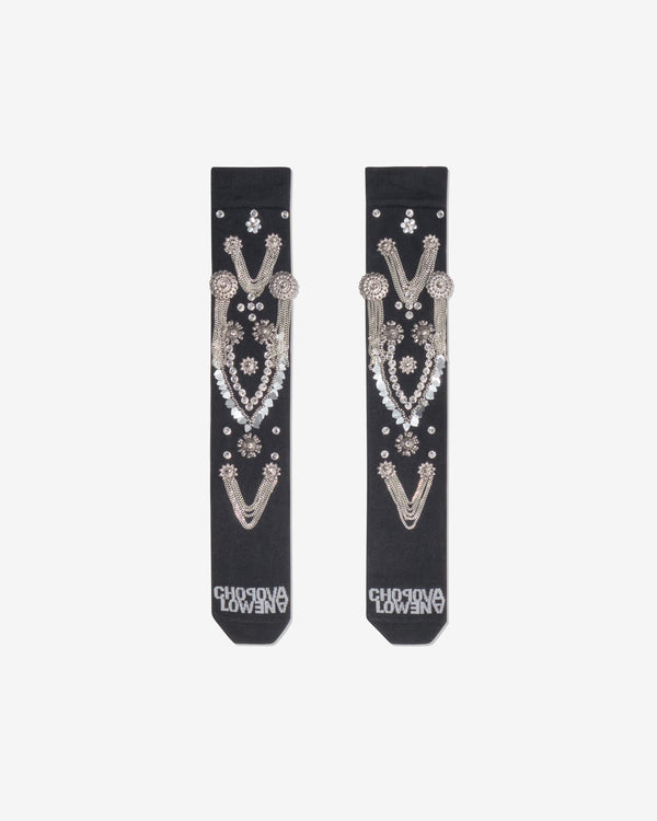 Chopova Lowena - Women's Super Embellished Socks - (Black)
