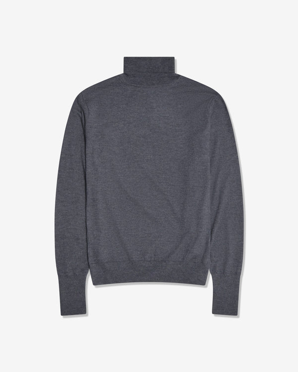 A.Presse - Men’s High Gauge Turtleneck - (Grey)