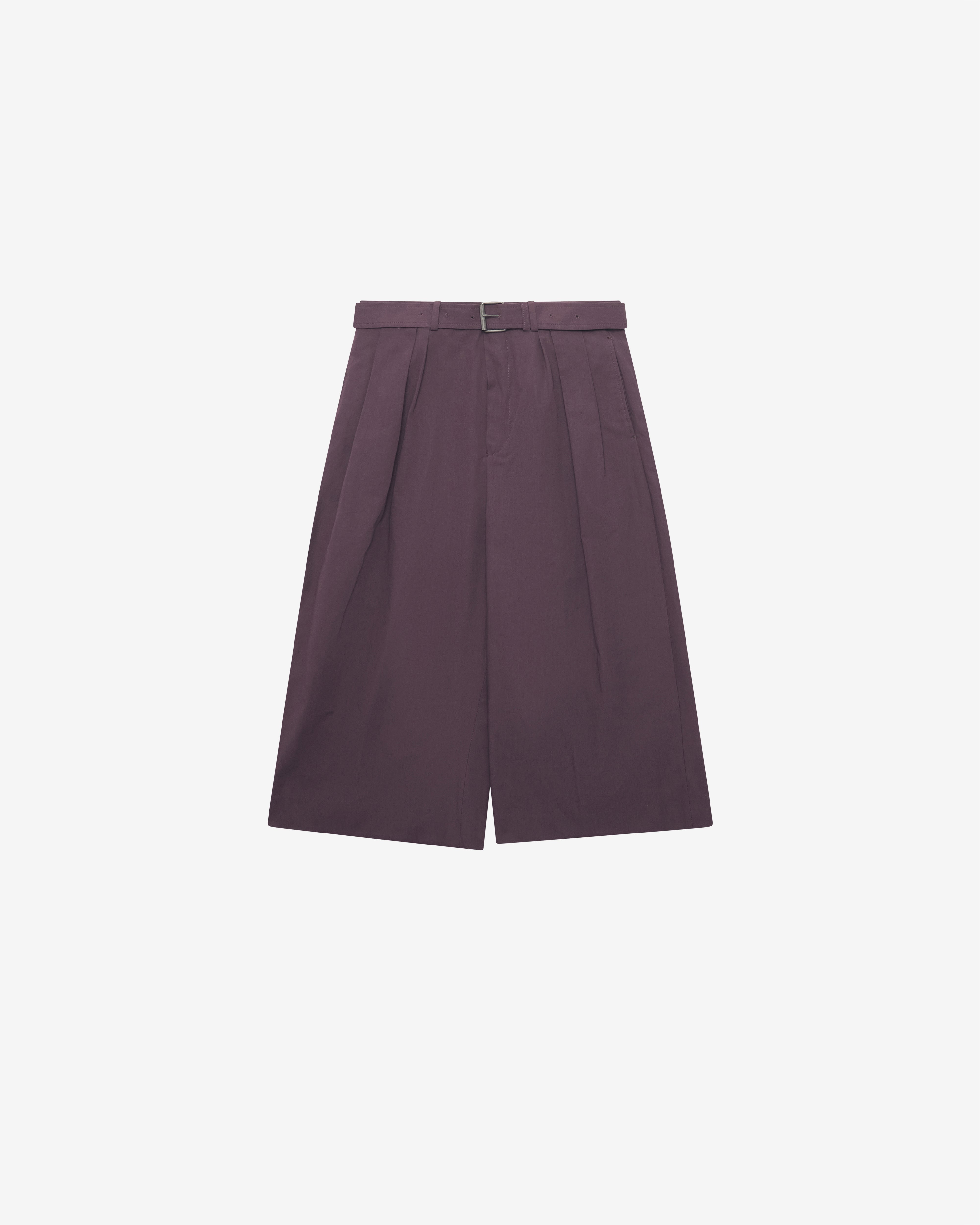 Dries Van Noten: Men's Preaches Short (Dark Purple) | DSMNY E-SHOP
