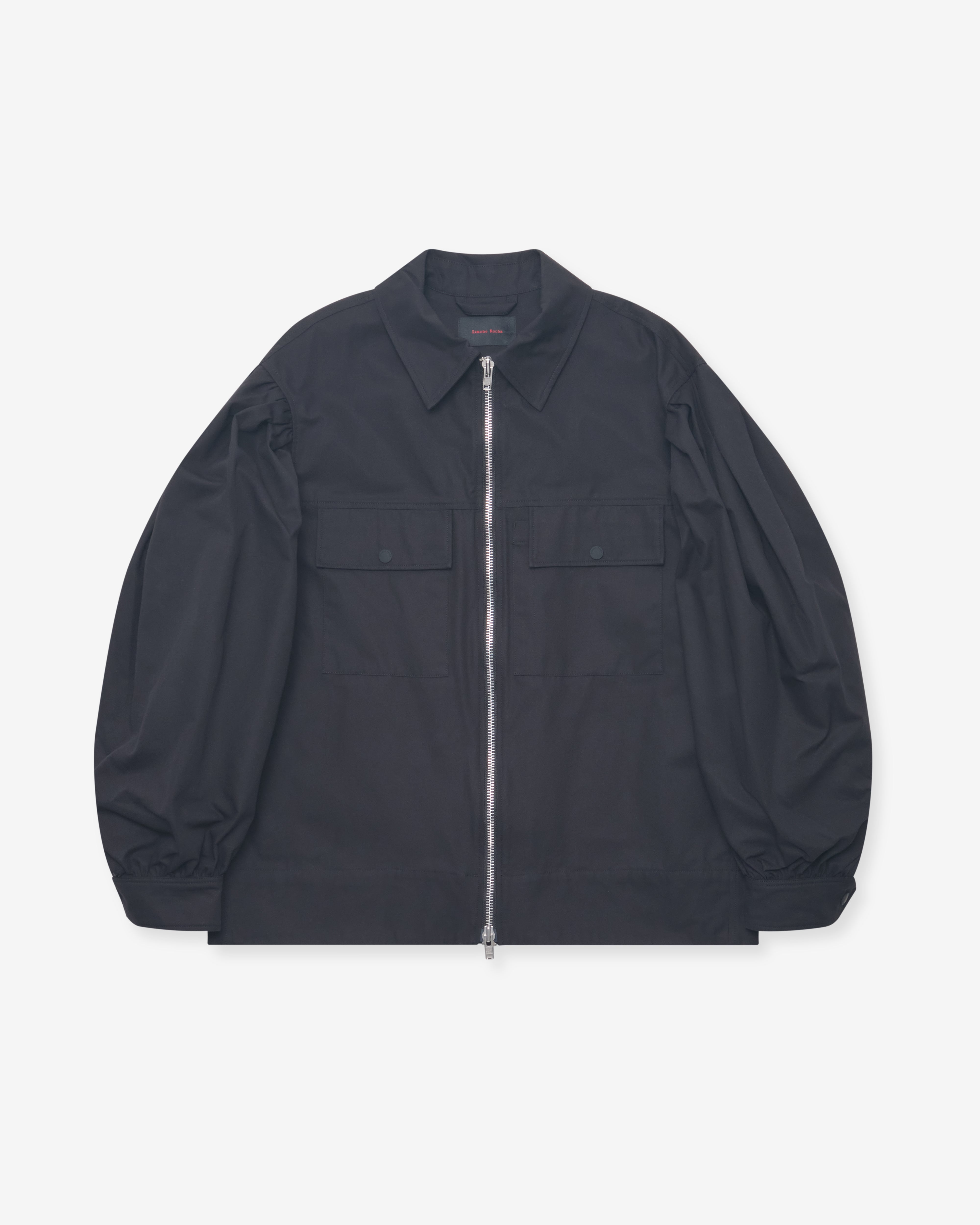 Simone Rocha: Men's Puff Sleeve Utility Pen Pocket Jacket (Black ...