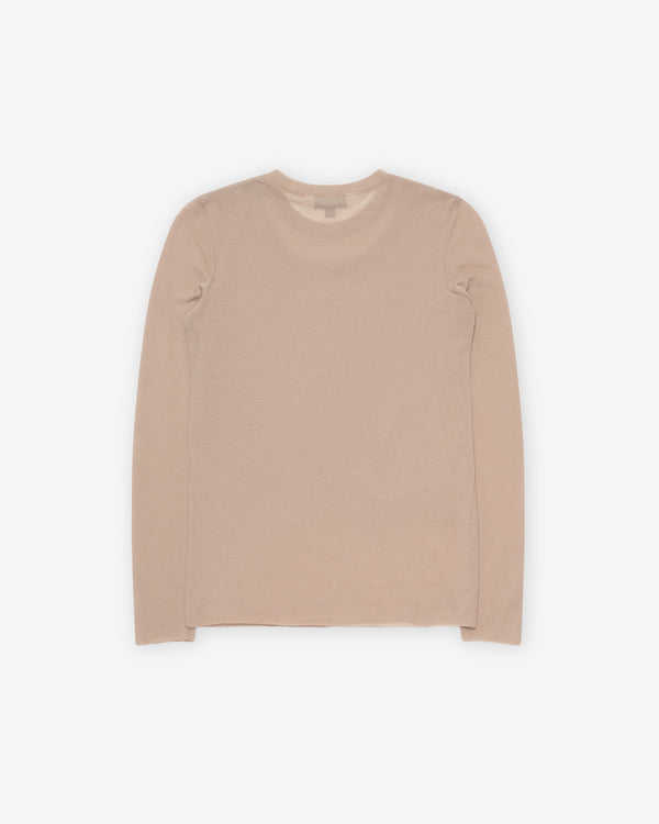 Melitta Baumeister - Women's Long Sleeve Double Top - (Beige)