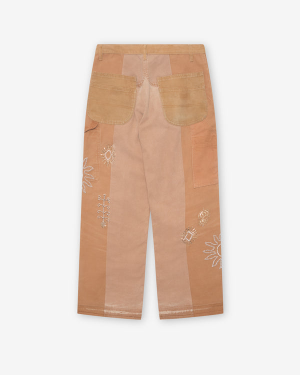 Kartik Research - Men's Zardozi Work Pant - (Beige/Gold)