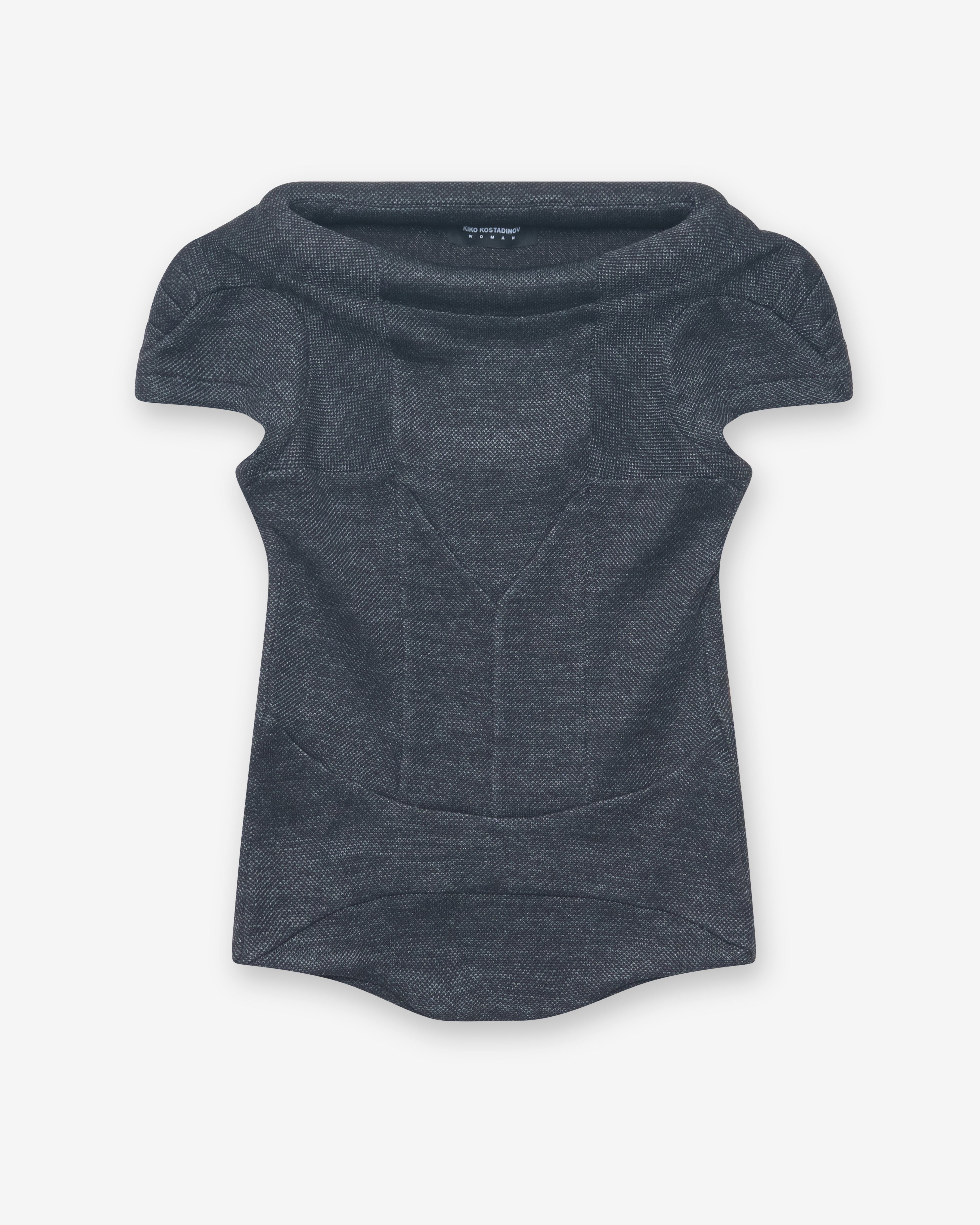Kiko Kostadinov: Women's Compass Jersey Top (Abyss Black) | DSMNY
