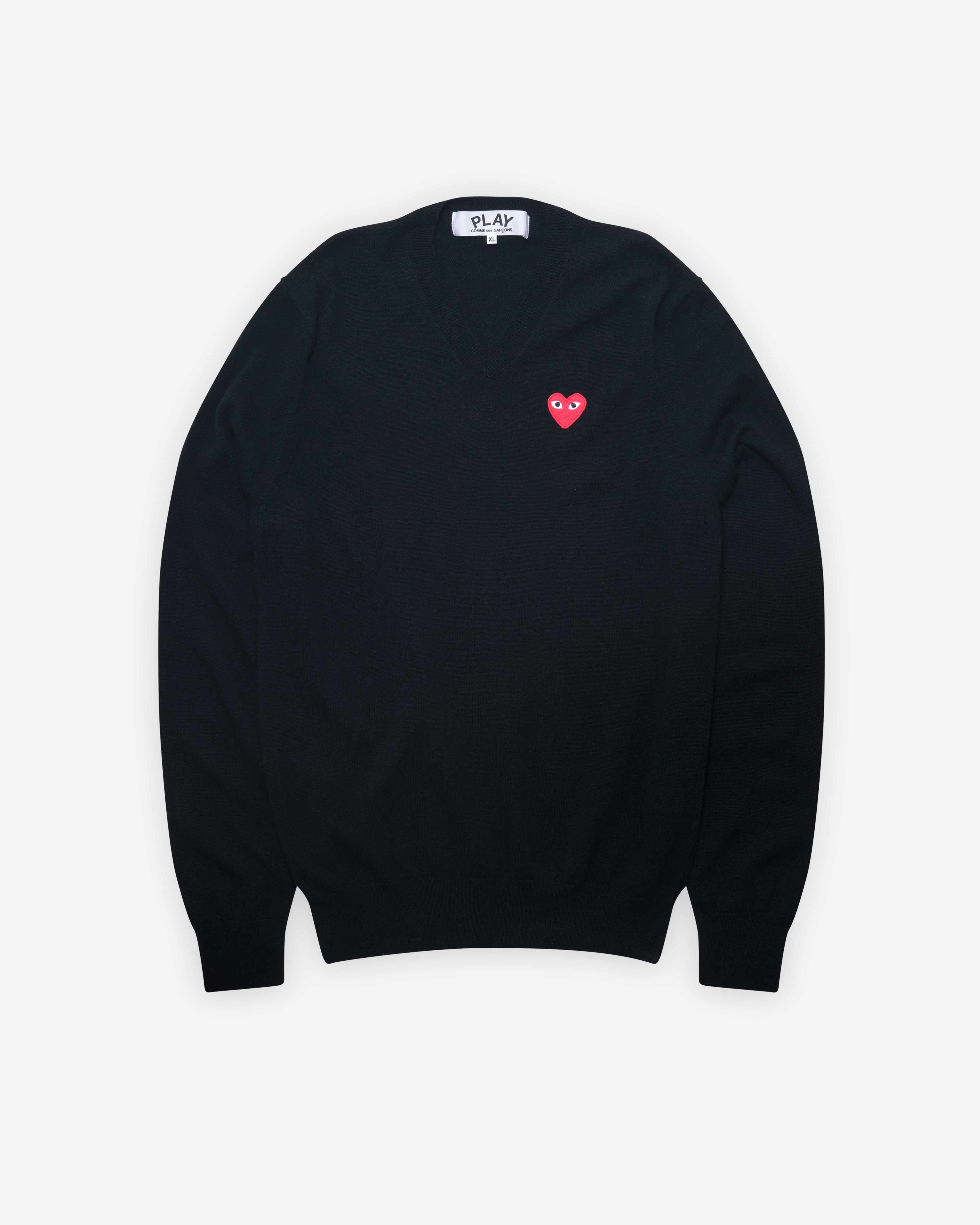 【定価36,300円】PLAY COMME DES GARÇONS /ポロニット プレイ コムデギャルソン ニット ポロシャツ-オフホワイト