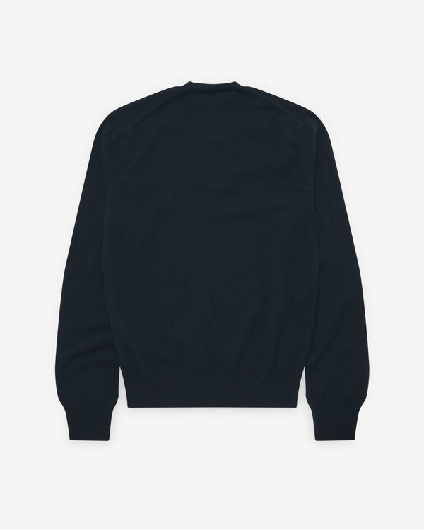 Play Comme des Garçons - Gold Heart V-Neck Sweater - (Black)