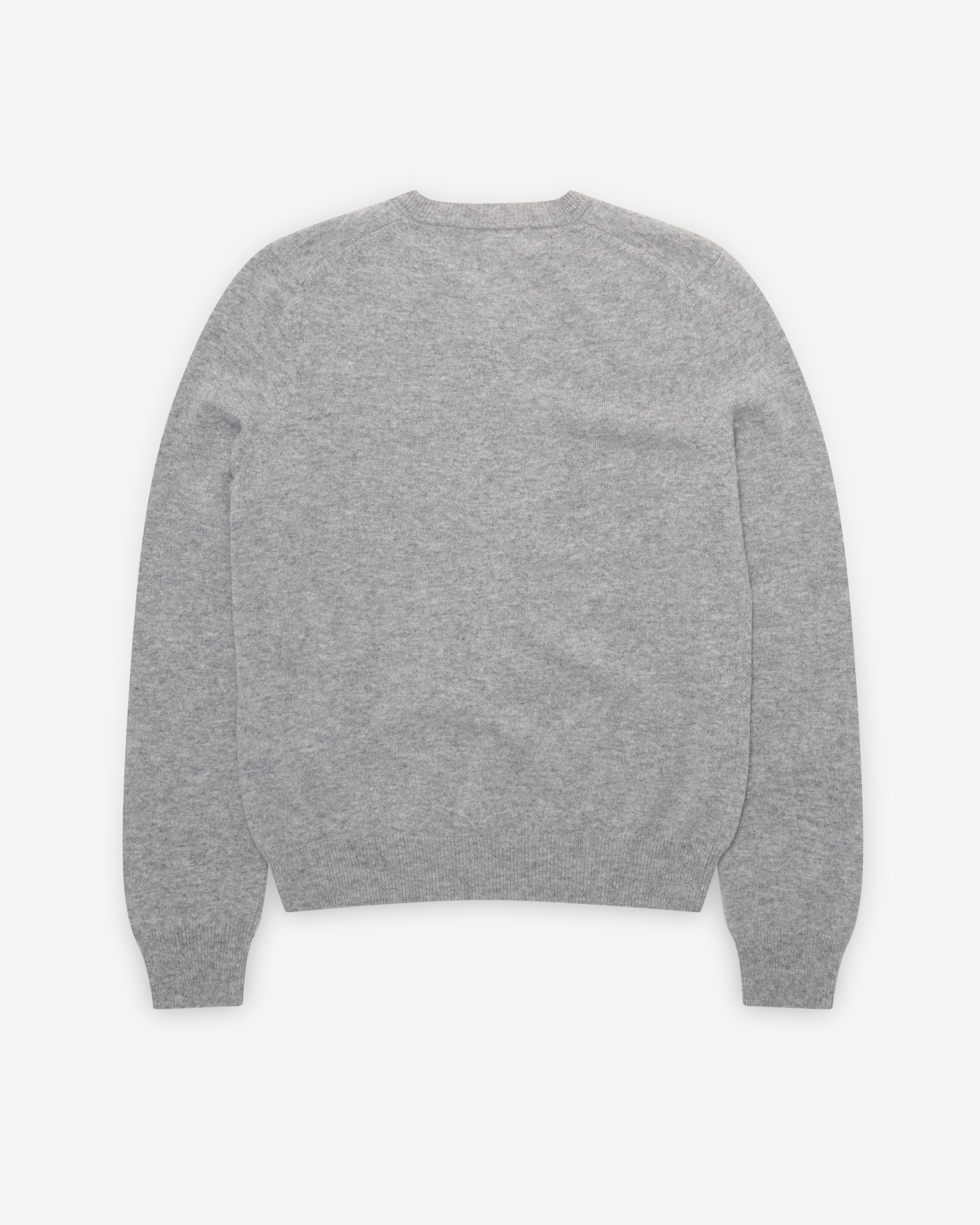 ★PLAY COMME des GARÇONS グレー ニットセーター Lサイズ 中古・古着通販】PLAY COMME des GARCONS (プレイコムデギャルソン