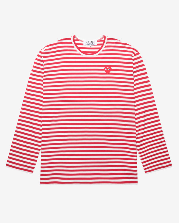 Play - Striped T-Shirt - (Red/White)