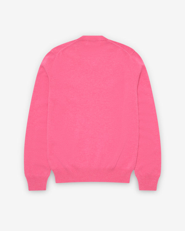 Play Comme des Garçons - Double Eye V Neck Sweater - (Pink)