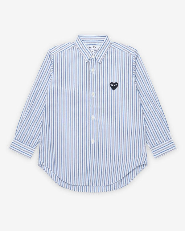 Play - Kid's Striped Shirt - (Blue/White/Black)