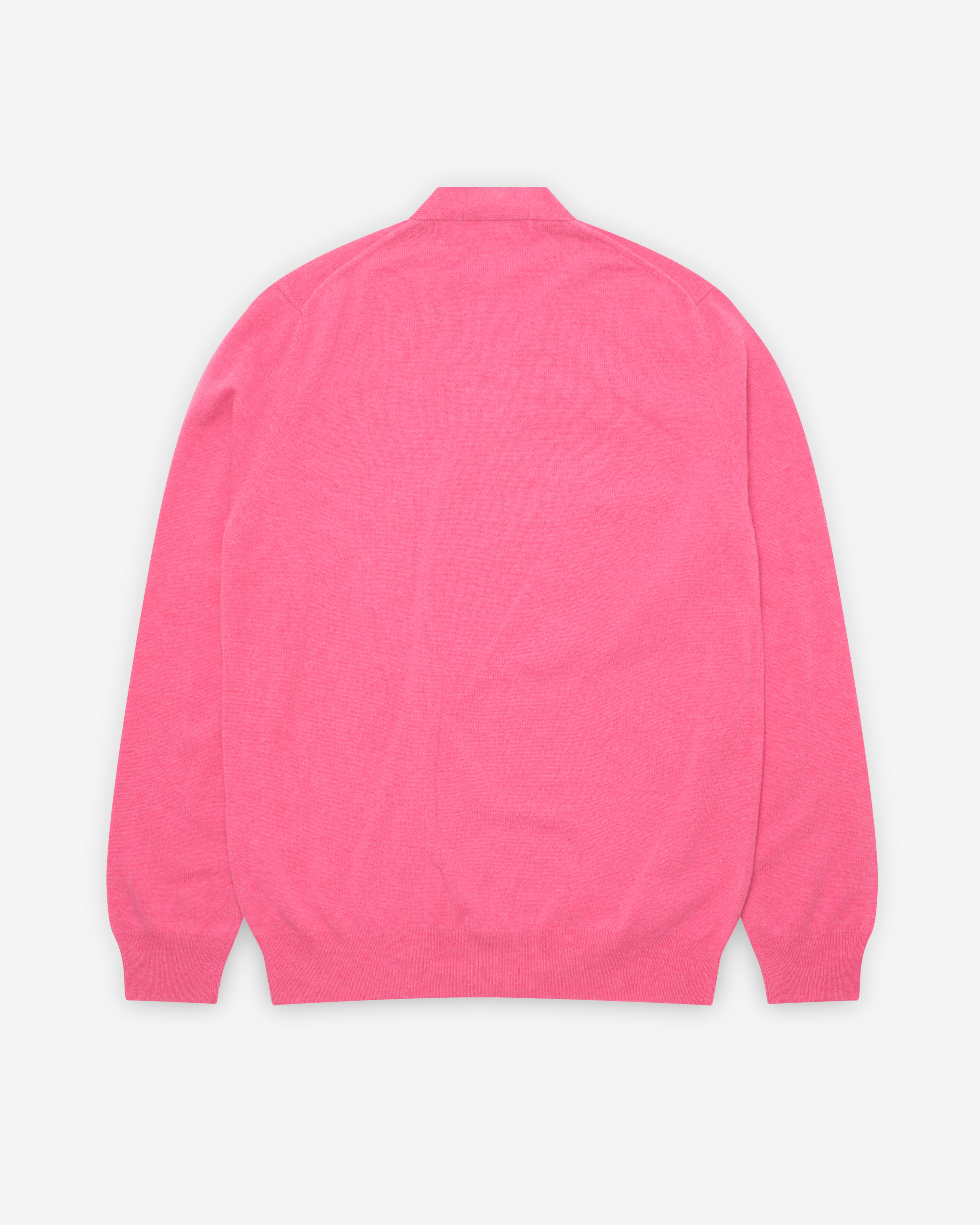 Play Comme des Garçons: Double Eye Men's Cardigan (Pink) | DSMNY E