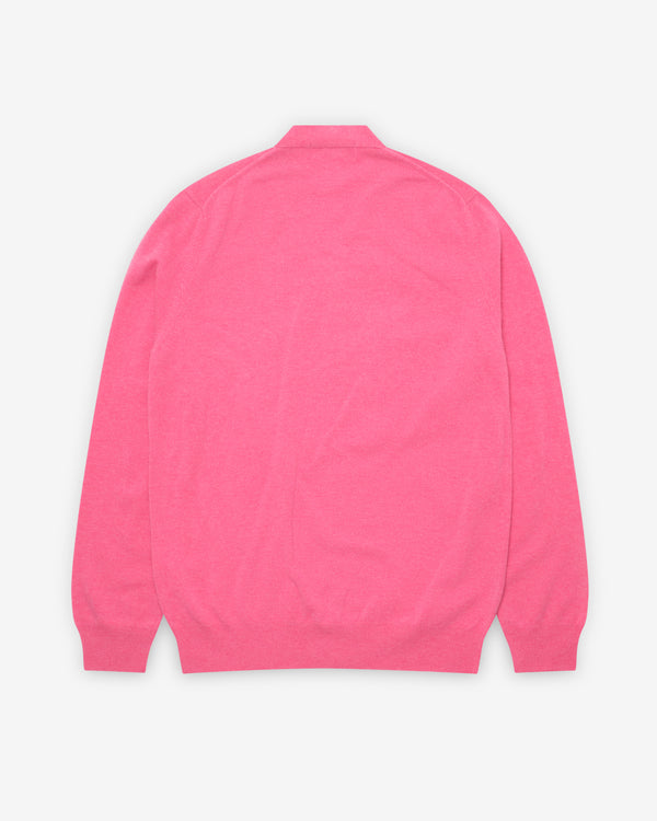 Play Comme des Garçons - Double Eye Men’s Cardigan - (Pink)