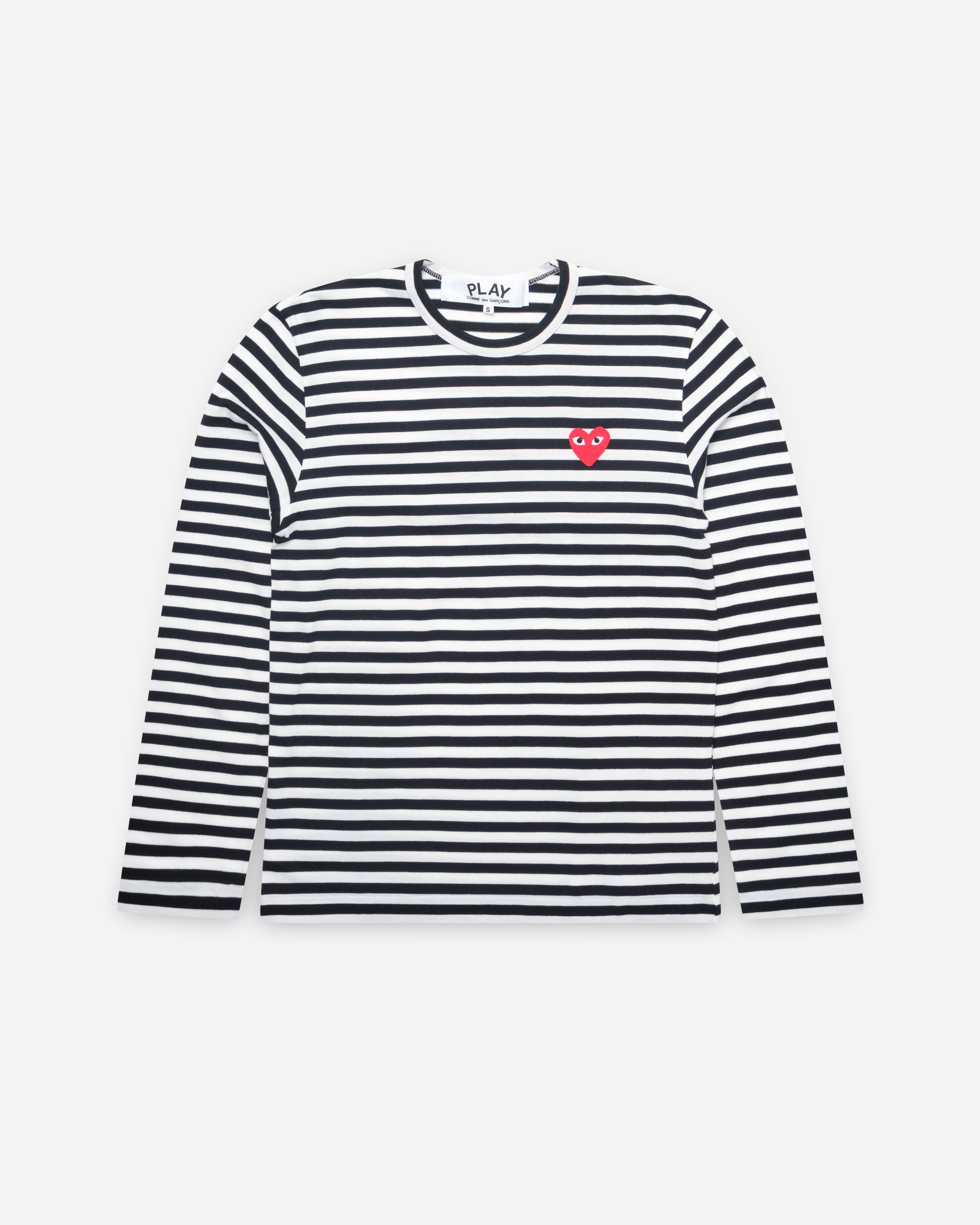 Play Comme des Garçons: Striped T-Shirt (Black/White) | DSMNY E-SHOP