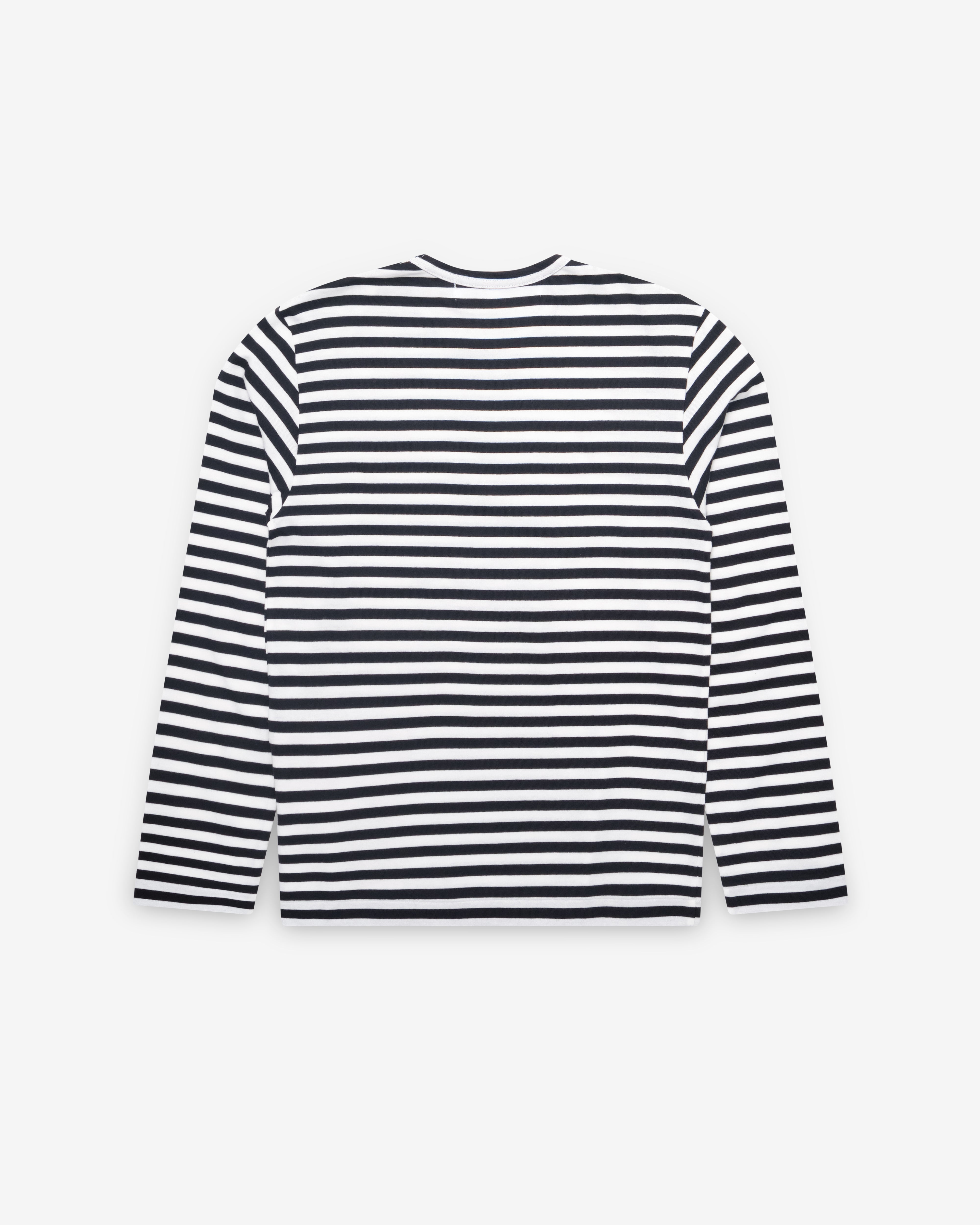 Play Comme des Garçons: Striped T-Shirt (Black/White) | DSMNY E-SHOP