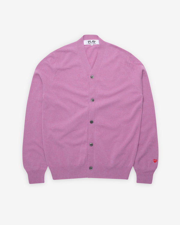 Play Comme des Garçons - Men's Cardigan - (Purple)