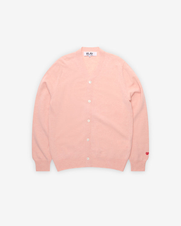 Play Comme des Garçons - Men's Cardigan - (Light Pink)