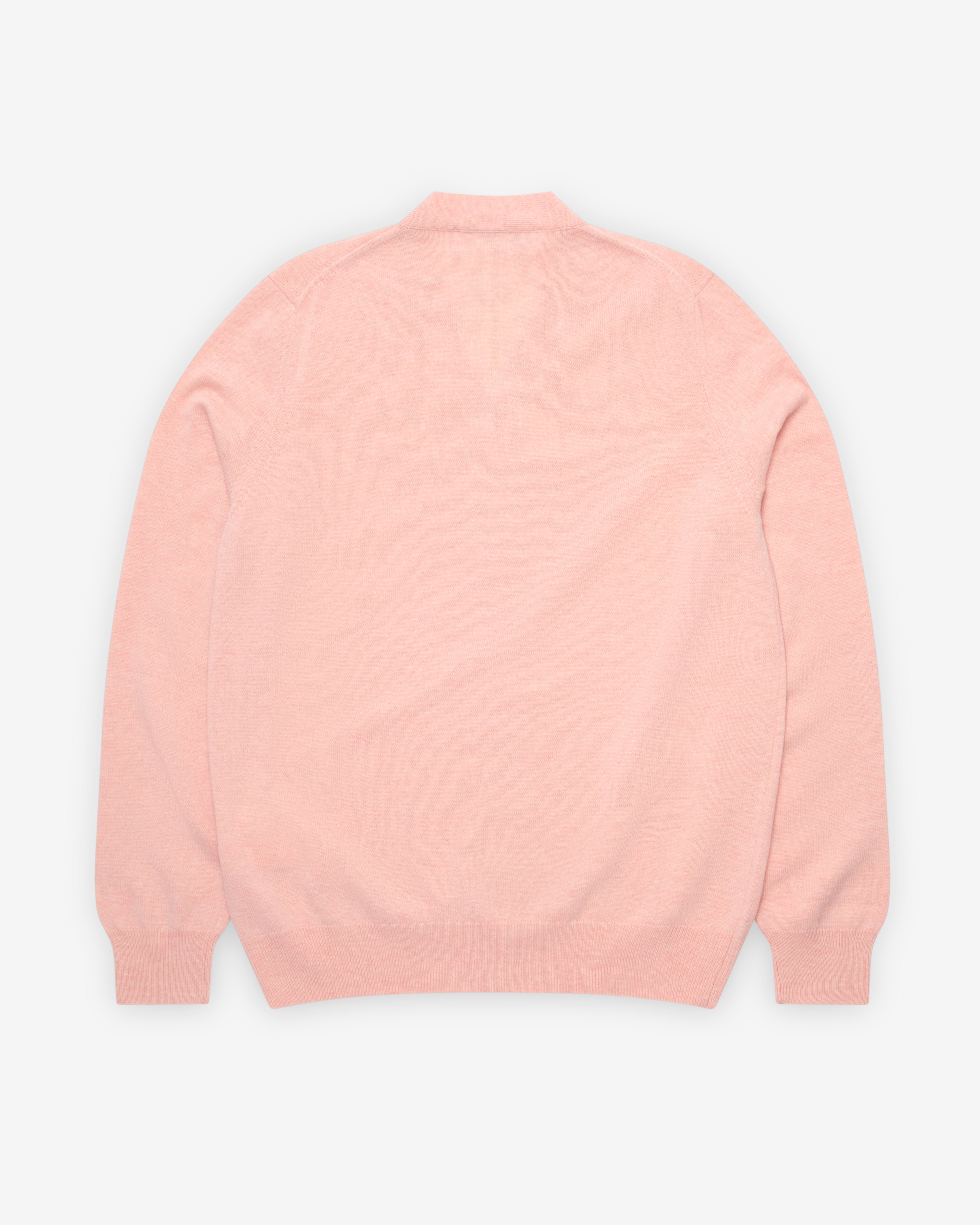 Play Comme des Garçons: Men's Cardigan (Light Pink) | DSMNY E-SHOP