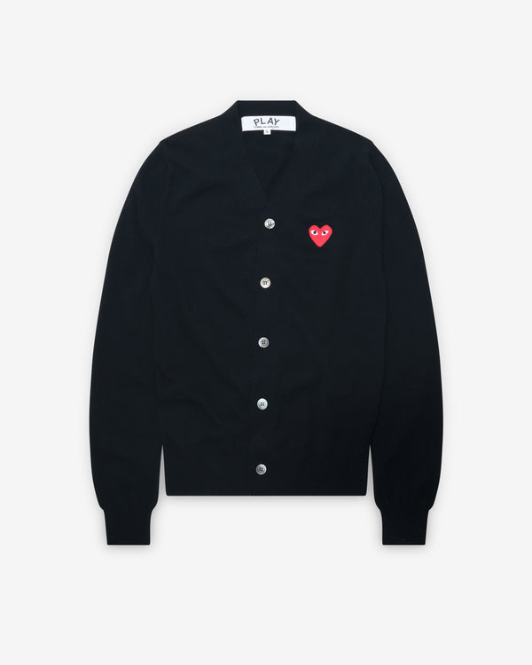 Play Comme des Garçons - Red Cardigan - (Black)