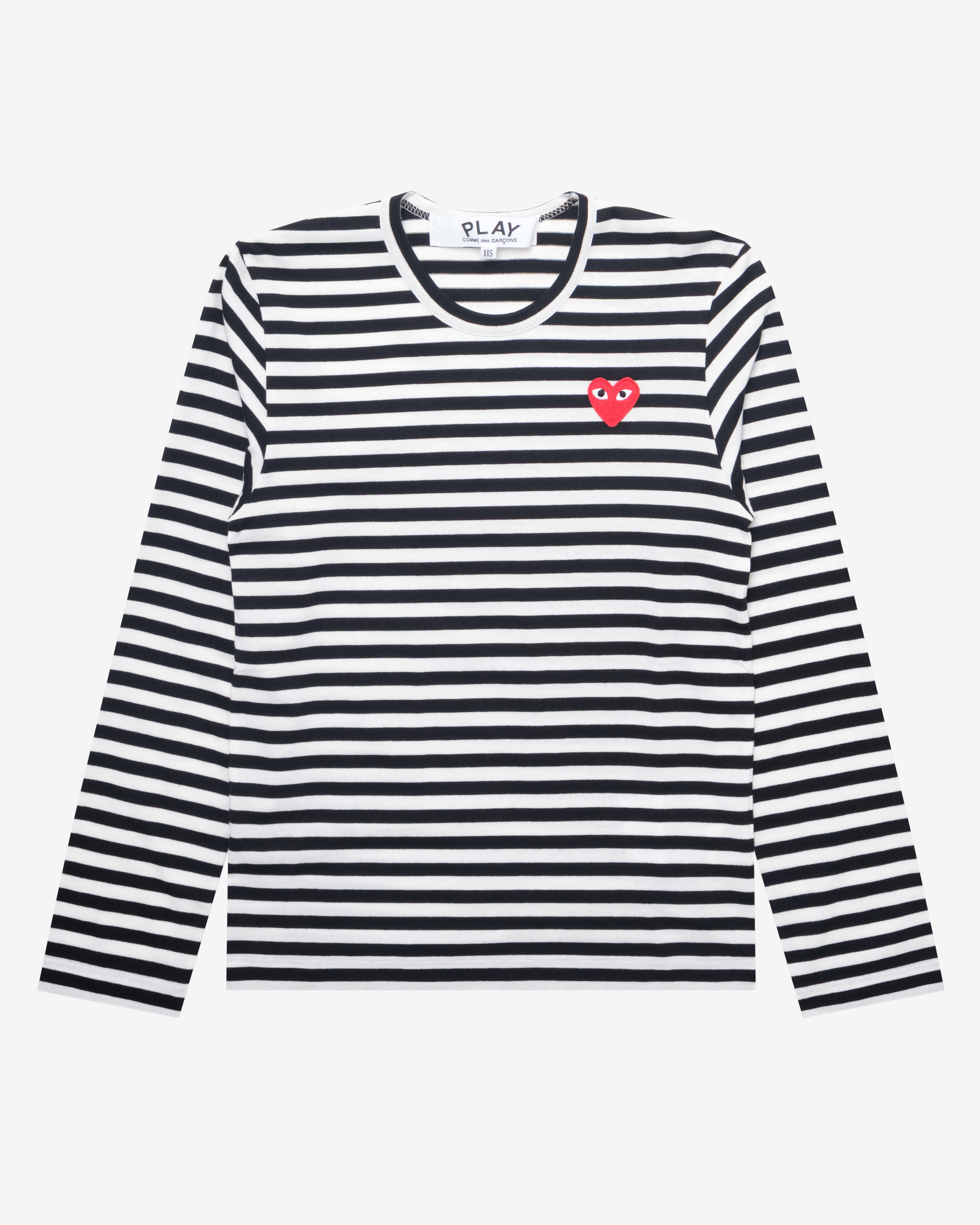 Play Comme des Garçons: Striped T-Shirt (Black/White) | DSMNY E-SHOP