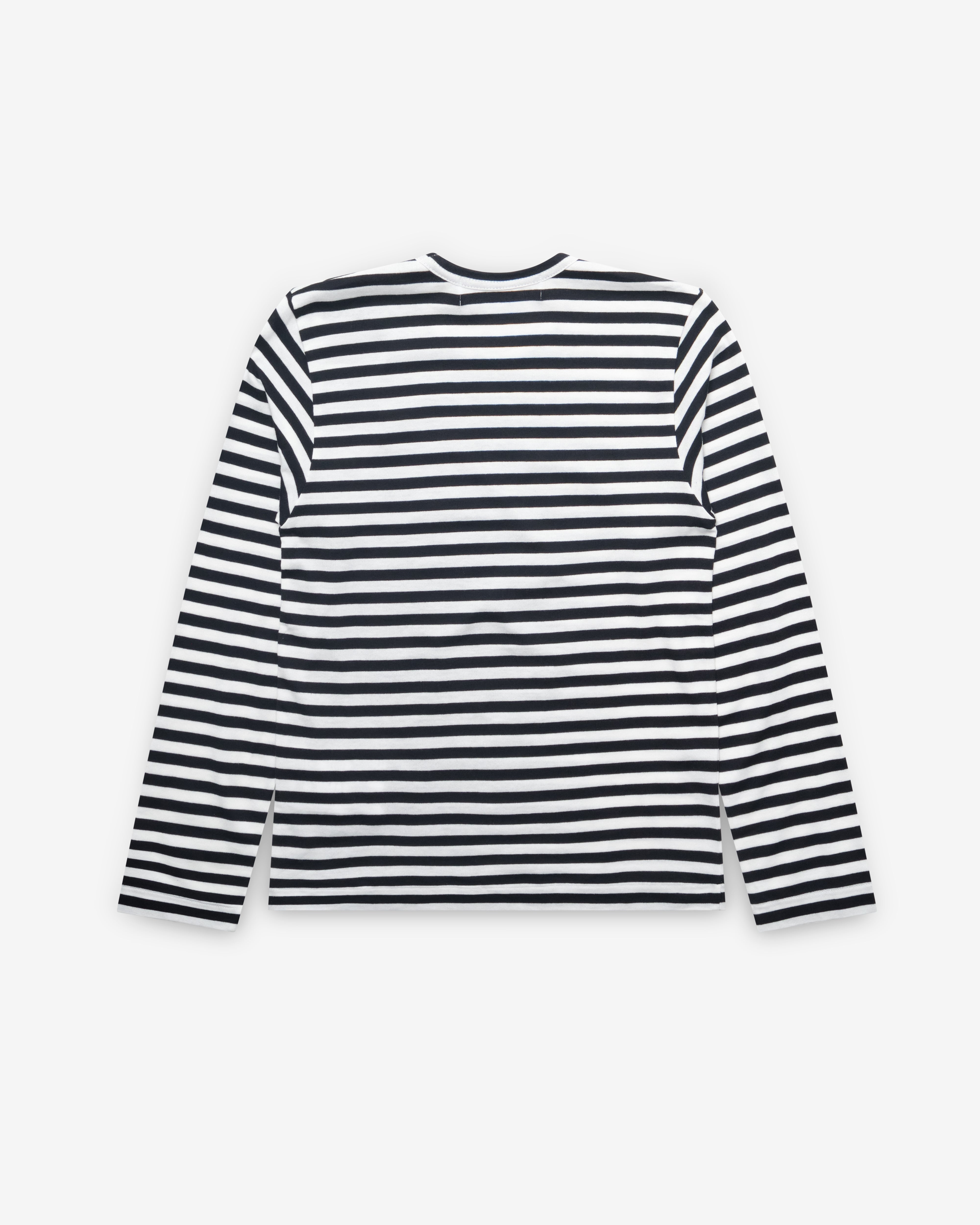 Play Comme des Garçons: Striped T-Shirt (Black/White) | DSMNY E-SHOP