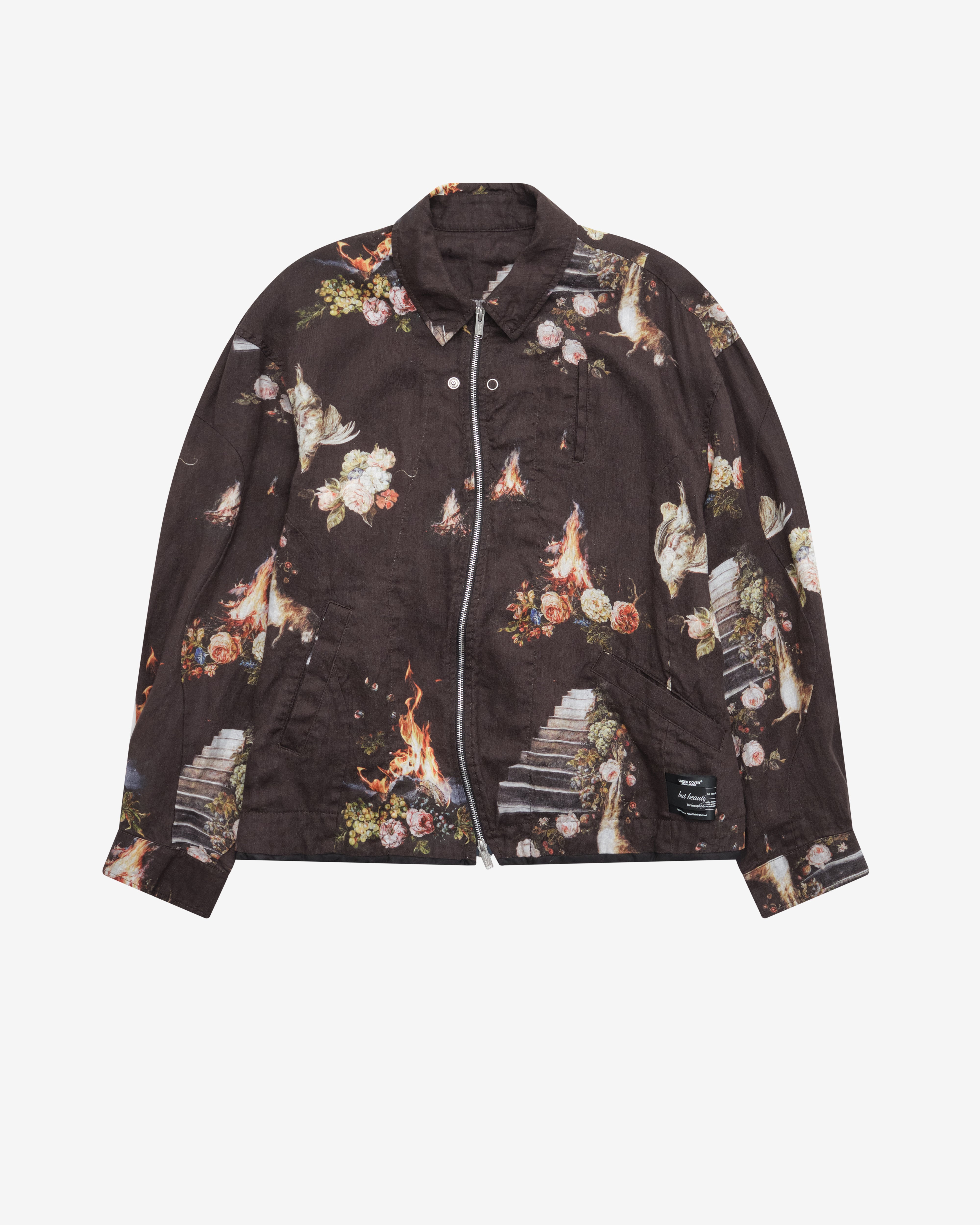 Undercover: Men's Floral Blouson (Black) | DSMNY E-SHOP