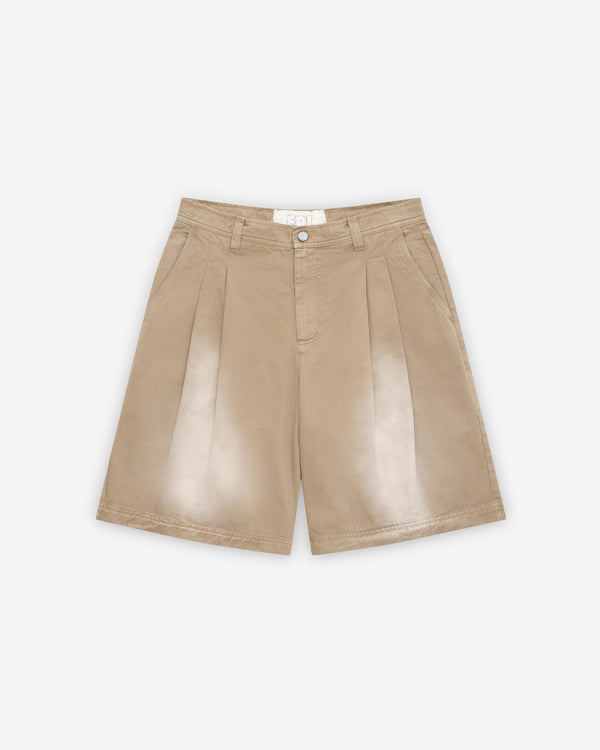ERL - Men's Pleated Chino Short - (Beige)