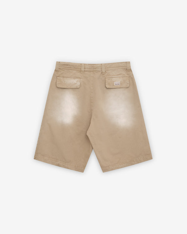 ERL - Men's Pleated Chino Short - (Beige)