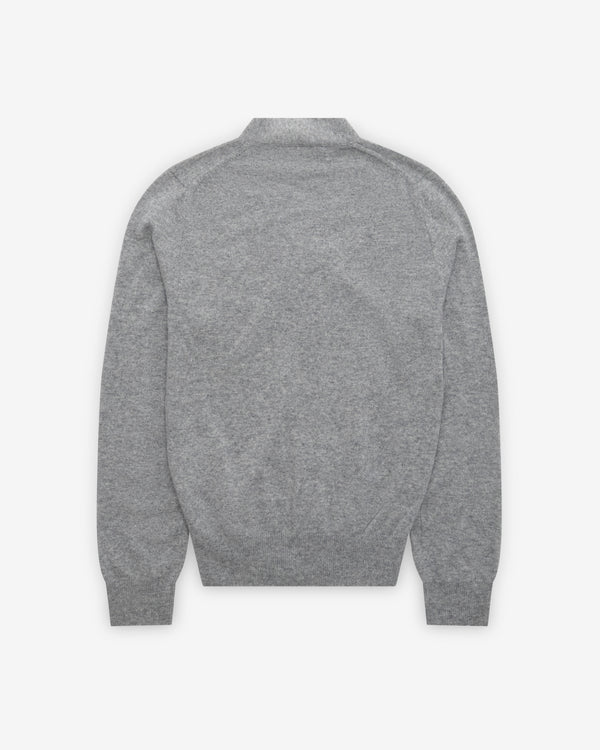 Play Comme des Garçons - Men’s Cardigan Double Heart - (Grey)