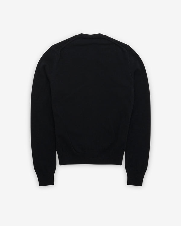 Play Comme des Garçons - White Heart Cardigan - (Black)