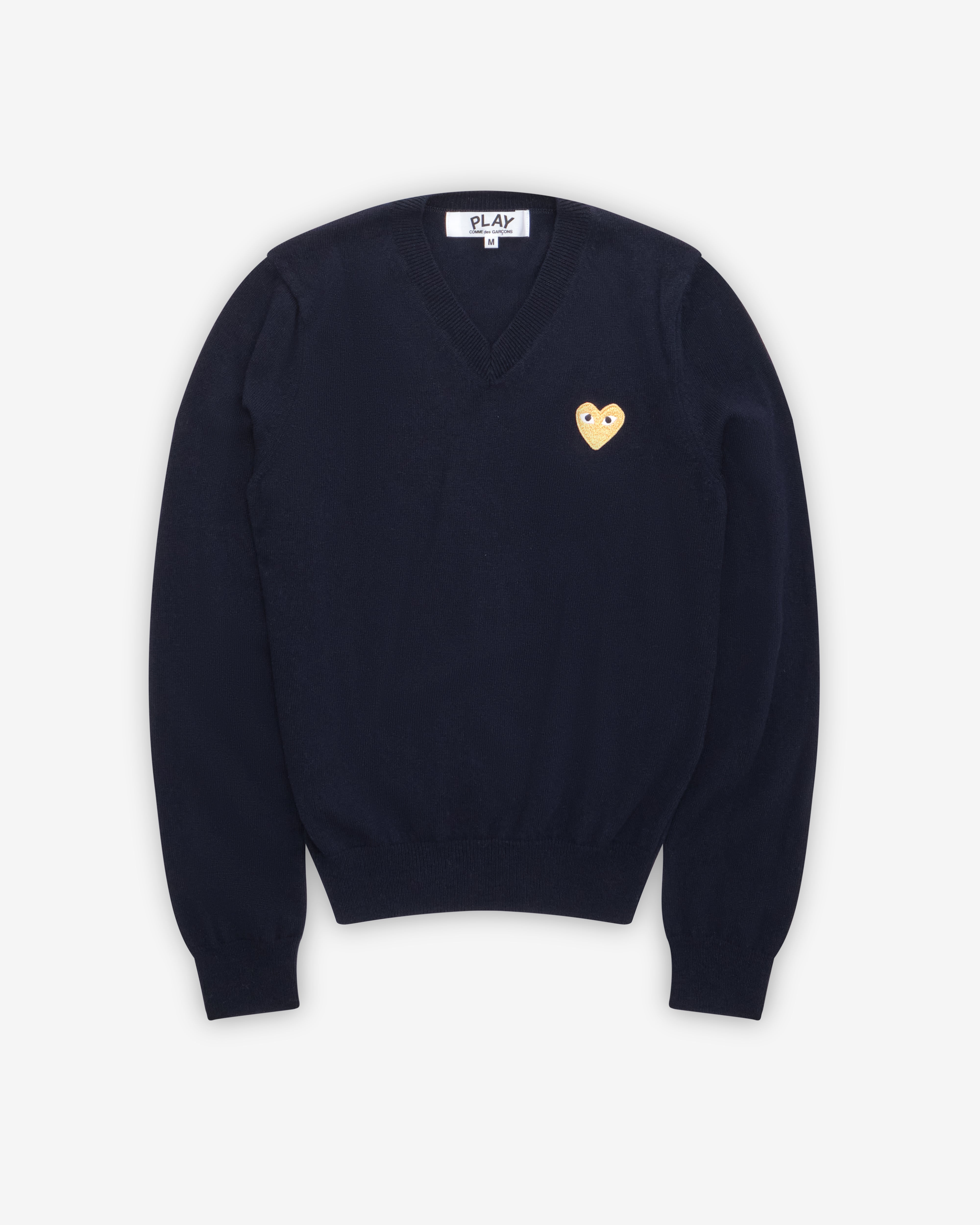 COMME des GARÇONS PLAY ネイビー カーディガン S CDG Navy Play Women Cardigan - Comme des Garcons