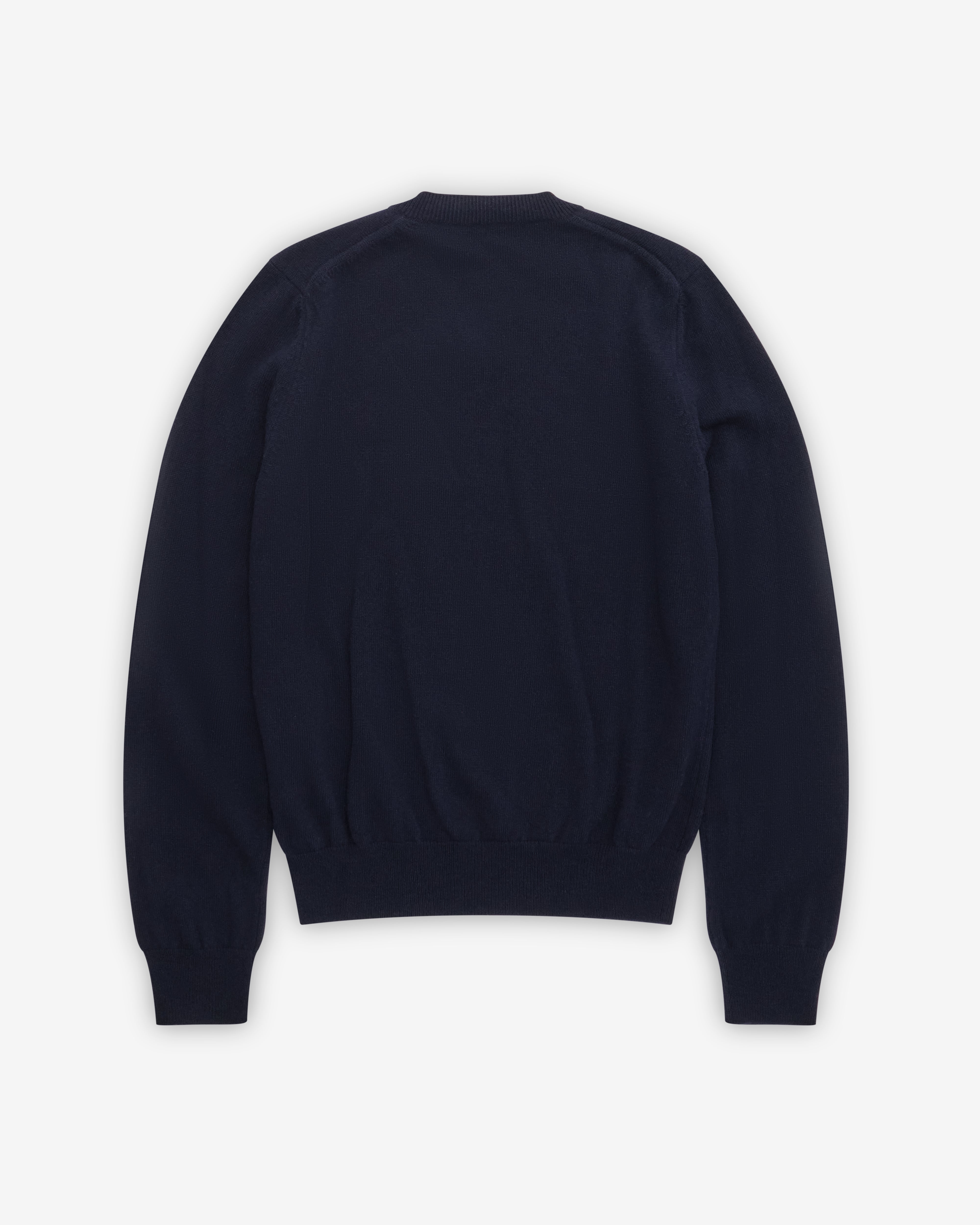 Play Comme des Garçons: Gold Heart Men's Cardigan (Navy) | DSMNY E