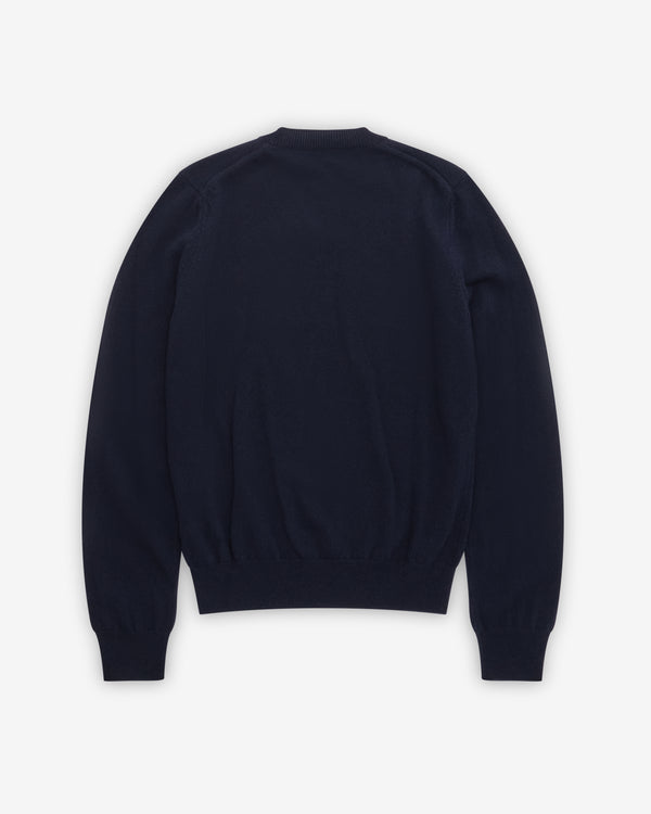 Play Comme des Garçons - Gold Heart Men’s Cardigan - (Navy)