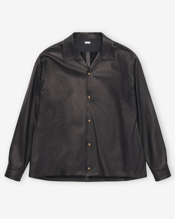 A.Presse - Men's Loop Collar Shirt - (Black)