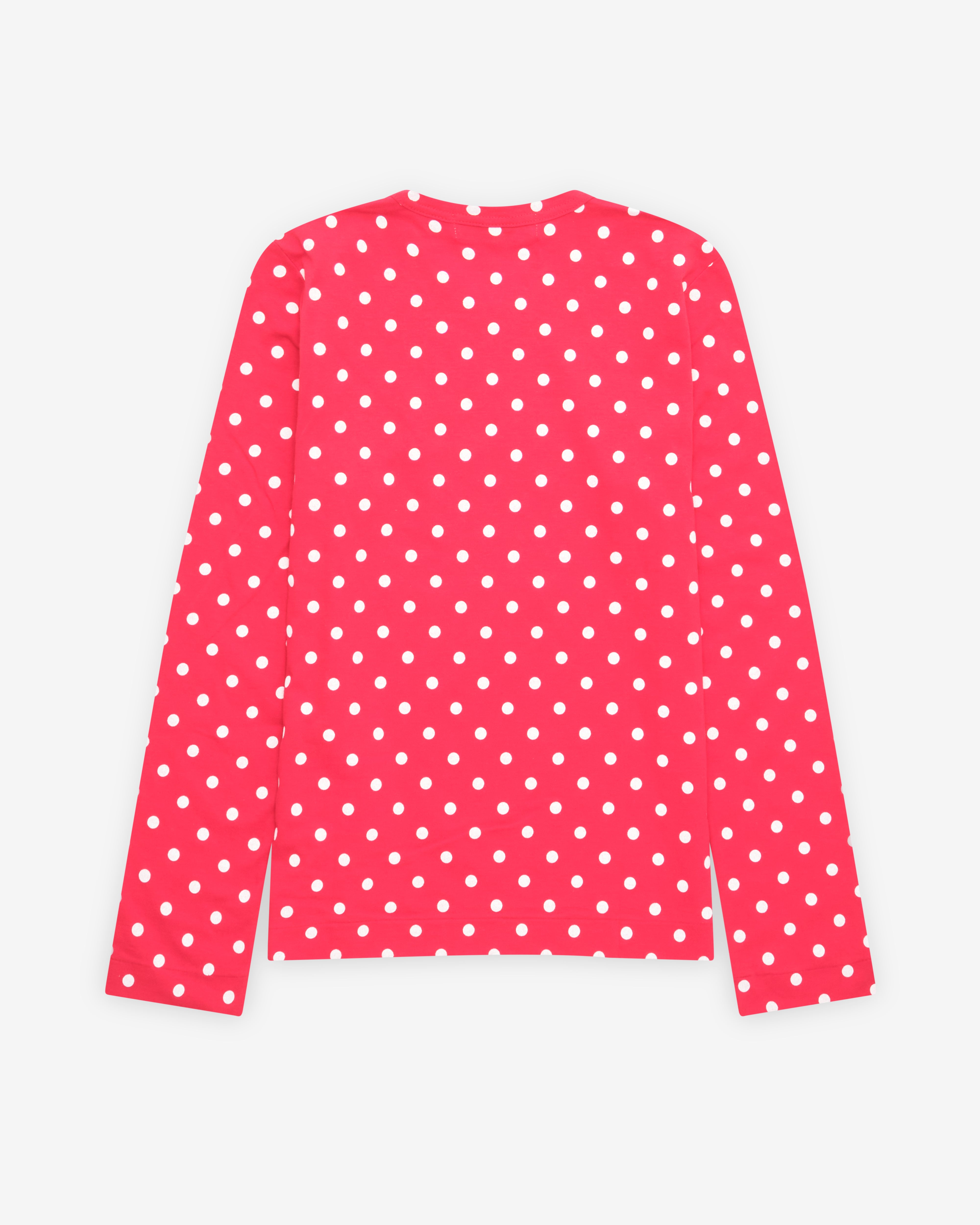 Play Comme des Garçons: Polka Dot T-Shirt (Red/White) | DSMNY E-SHOP