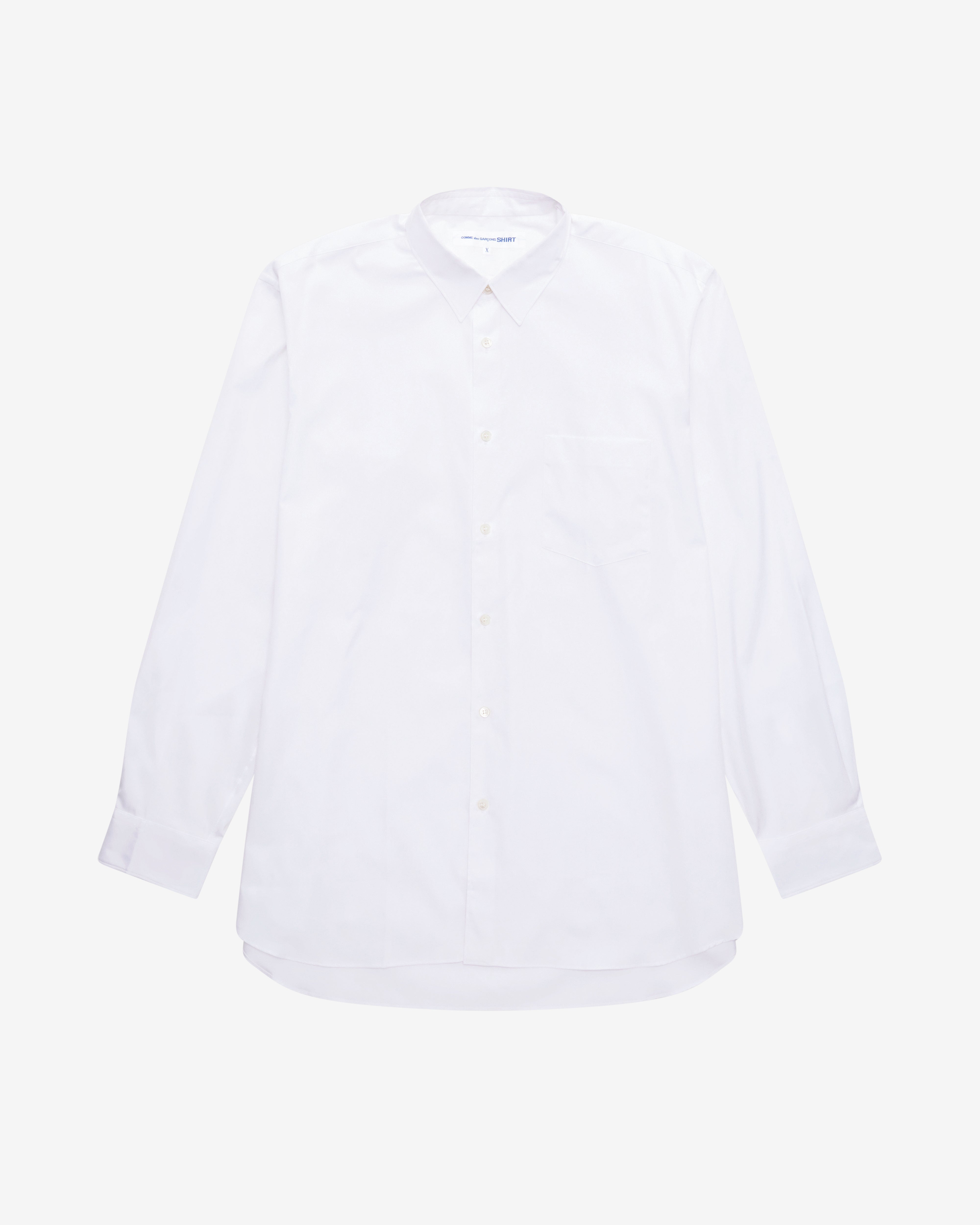 COMME des GARÇONS SHIRT Forever ホワイトシャツ CDG Shirt Forever: Men's Shirt (White Oxford) | DSMNY E-SHOP