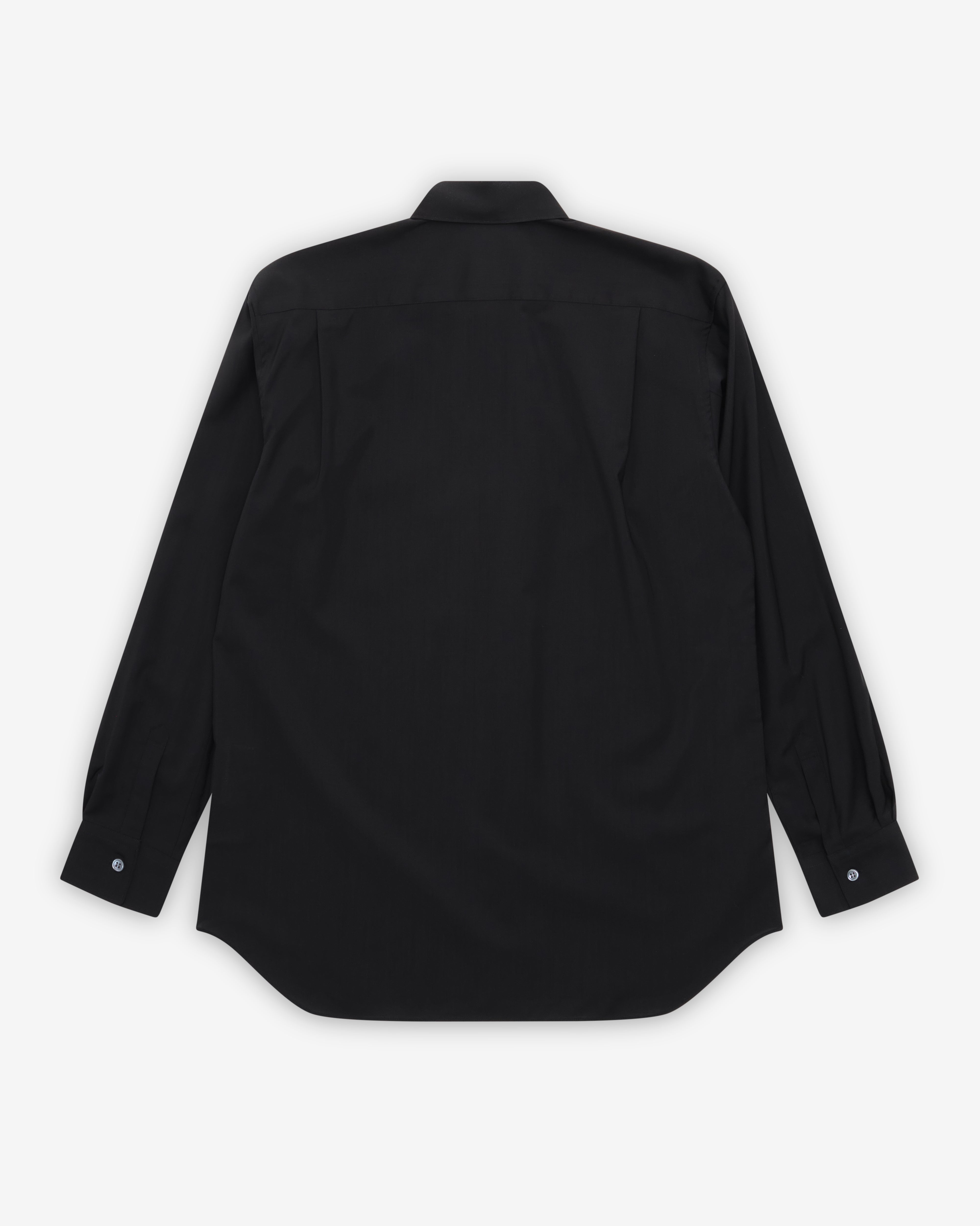 CDG Shirt Forever: Men's Classic Wool Shirt (Black) | DSMNY E-SHOP
