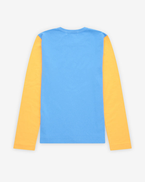 Play - Bi-Color Long Sleeve T-Shirt - (Blue/Yellow)