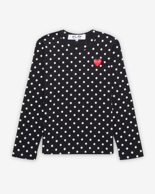 Play - Polka Dot Long Sleeve T-Shirt - (Black/White)