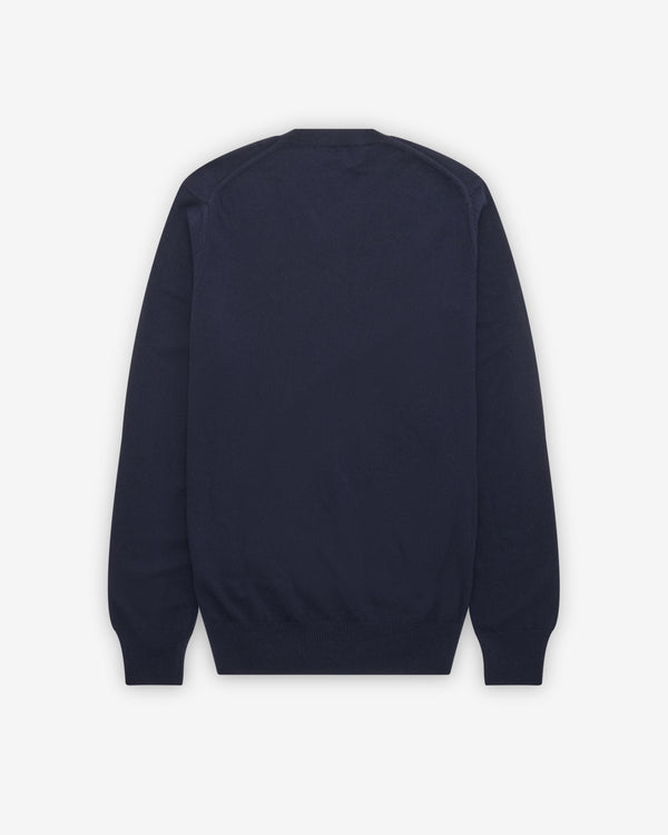 Play Comme des Garçons - Double Heart Sweater - (Navy)