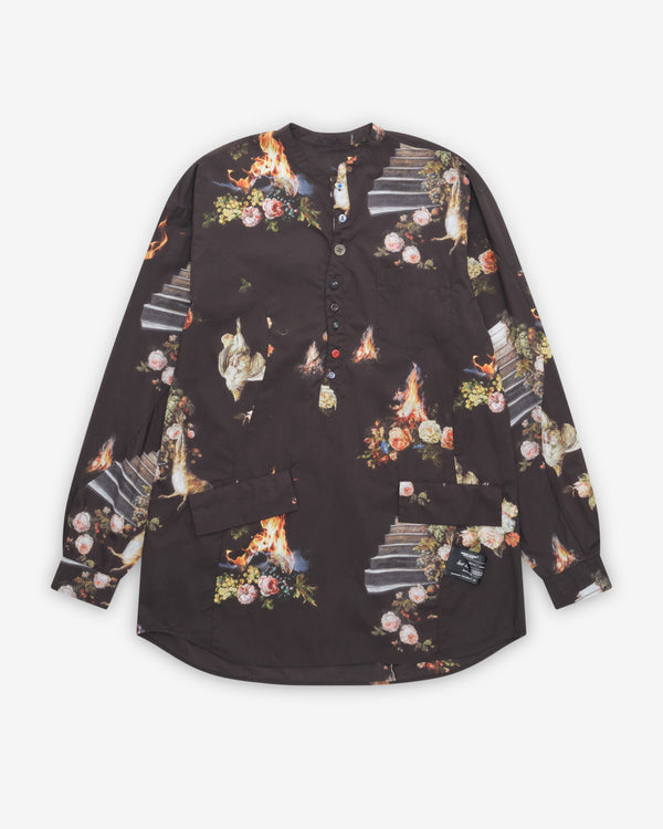 Undercover - Men's Floral Shirt - (Black Base)
