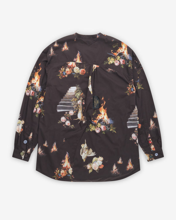 Undercover - Men's Floral Shirt - (Black Base)
