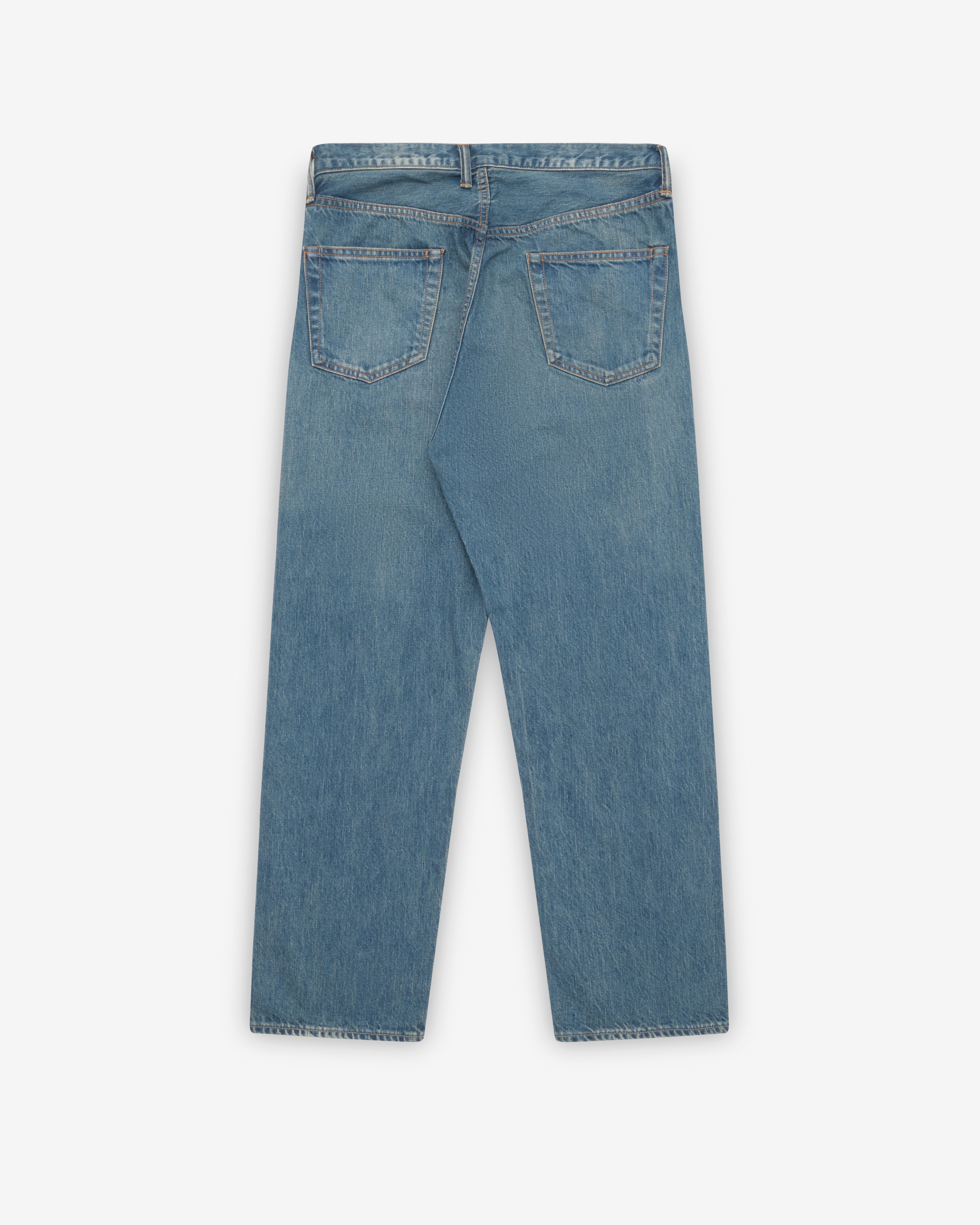 A.Presse: Men's Washed Denim Wide Pants (Indigo) | DSMNY E-SHOP